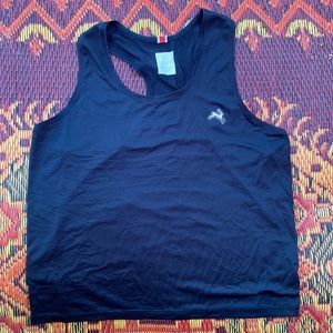 Twilight Crop Tank - Black/Midnight Large